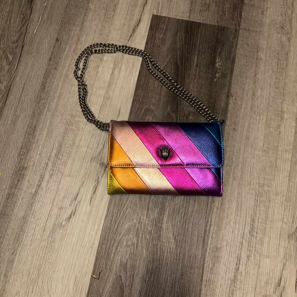 Kurt Geiger Rainbow Crossbody Bag with Chain Strap